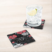 Darkly Romantic Spider Floral Kartonnen Onderzetters (Insitu)