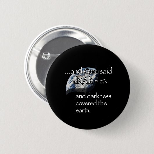 Darkness (aarde) ronde button 5,7 cm (Voorkant /achterkant)