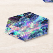 darkness and light, dark opal: kartonnen onderzetters (Schuin)