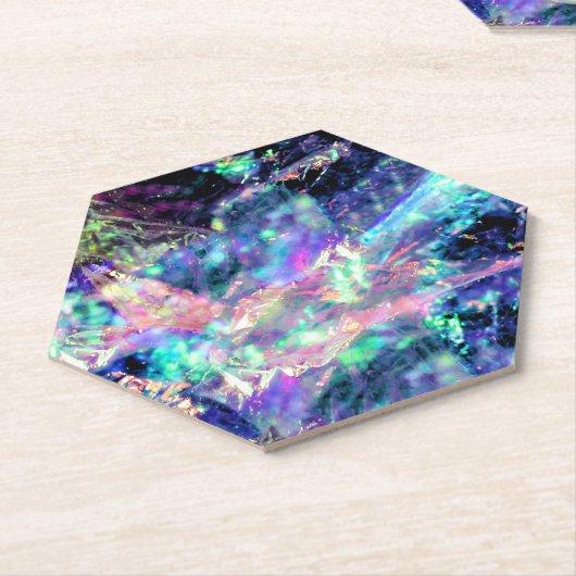 darkness and light, dark opal: kartonnen onderzetters (Schuin)