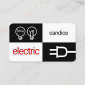 Darkness And Light Electric Squares Visitekaartje (Voorkant)