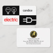 Darkness And Light Electric Squares Visitekaartje (Voorkant / Achterkant)