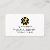 Darkness And Light Electric Squares Visitekaartje (Achterkant)