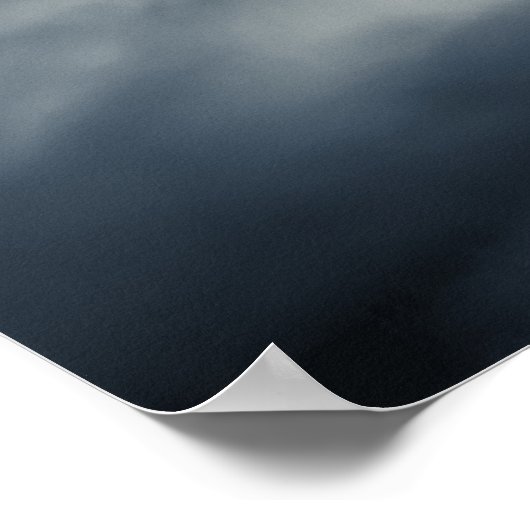 Darkness en chaos over de berg poster (Hoek)