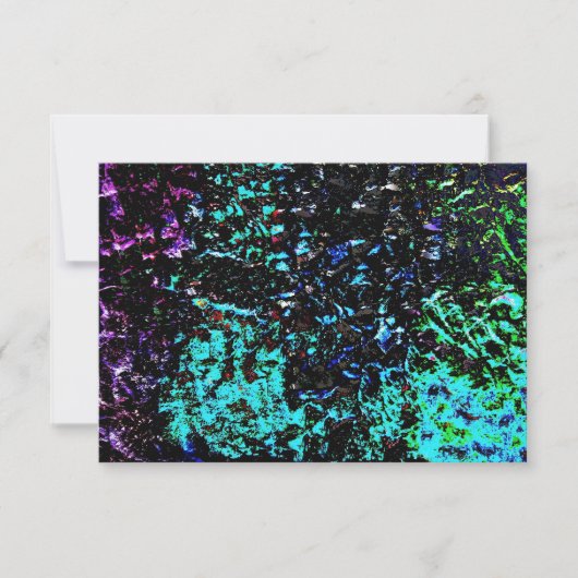 Darkness galaxy blue abstract invitation,Bold art Kaart (Voorkant)