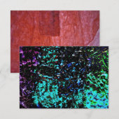 Darkness galaxy blue abstract invitation,Bold art Kaart (Voorkant / Achterkant)