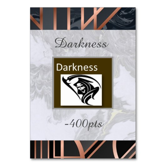 Darkness Game Kaart (Achterkant)