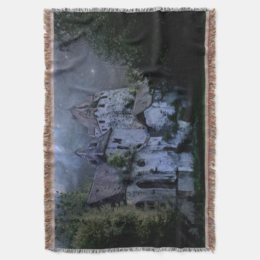 Darkness Halloween Castle Deken (Voorkant Verticaal)