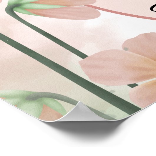 Darkness is de Birthplace of Light Breslov Floral Poster (Hoek)