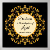 Darkness is de geboorte van de Lichte Breslov Kuns Poster (Voorkant)