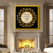 Darkness is de geboorte van de Lichte Breslov Kuns Poster