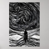 Darkness van het universum | AI Art Poster (Voorkant)