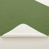 DarkOliveGreen Sherpa Deken (3/4)