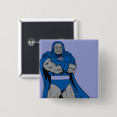 Darkseid Arms Crossed Vierkante Button 5,1 Cm (Voorkant /achterkant)