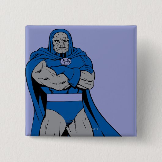 Darkseid Arms Crossed Vierkante Button 5,1 Cm (Voorkant)