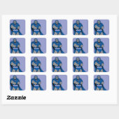 Darkseid Arms Crossed Vierkante Sticker (Vel)