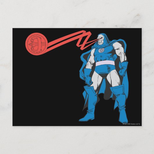 Darkseid gebruikt psionische krachten briefkaart (Voorkant)