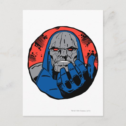 Darkseid Head Shot 2 Briefkaart (Voorkant)