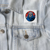 Darkseid Head Shot 2 Vierkante Button 5,1 Cm (In situ)