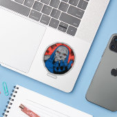 Darkseid Head Shot Sticker (Laptop met iPhone)
