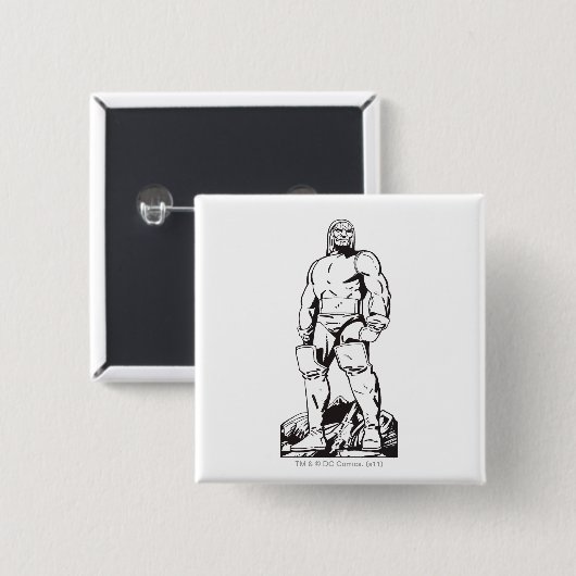 Darkseid-overzicht Vierkante Button 5,1 Cm (Voorkant /achterkant)