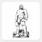 Darkseid-overzicht Vierkante Sticker (Voorkant)