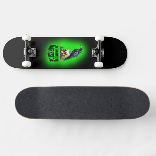 Darkside Skull Crow Skateboard Design (Horizontaal)