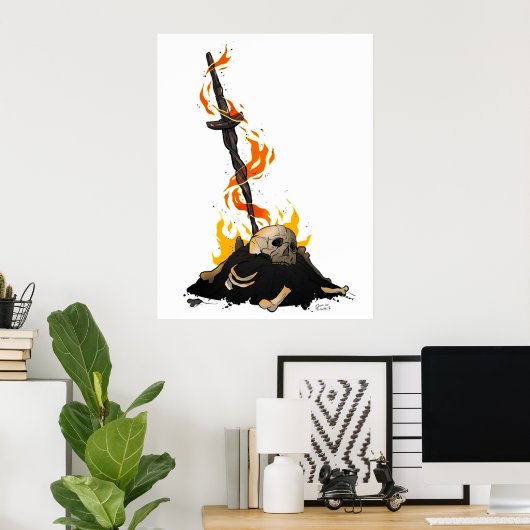 darksoults vuur poster (Thuiskantoor)