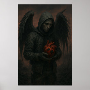 DarkStarBurn Black Heart-Poster Poster