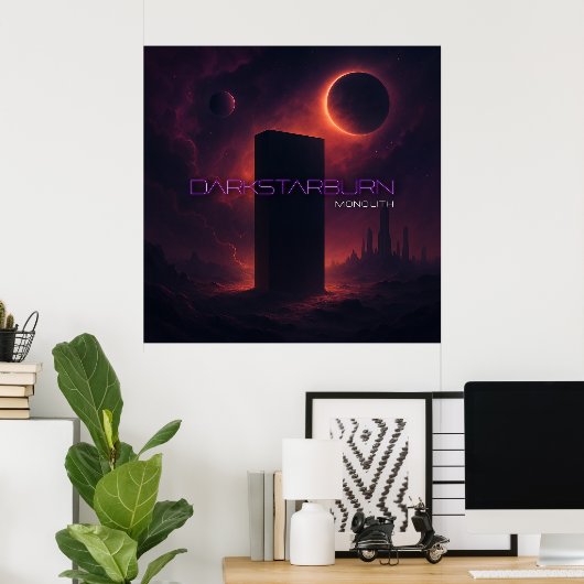 DarkStarBurn Monolith Poster (Thuiskantoor)