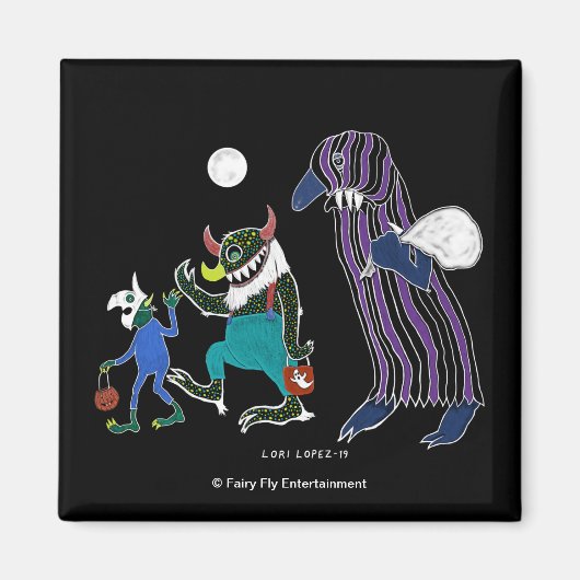 Darkverse: De Schaduwuren | Halloween Haiku Magneet (Voorkant)