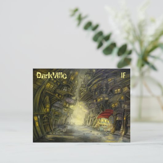 DarkVille-briefkaart van Mike Winterbauer Briefkaart (Staand voorkant)