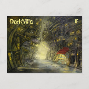 DarkVille-briefkaart van Mike Winterbauer Briefkaart
