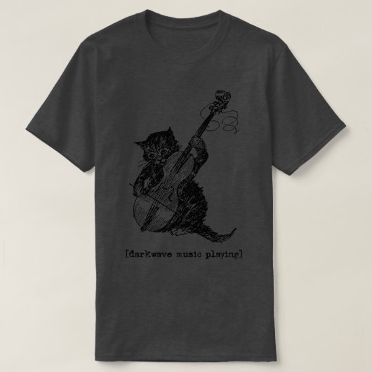 Darkwave Muziek afspelen T-shirt (Design voorkant)