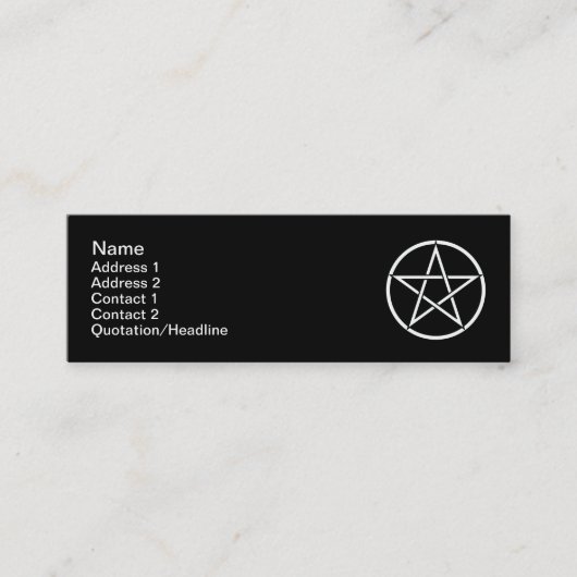 darkwitch mini visitekaartje (Voorkant)