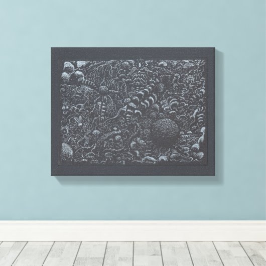 Darkworld, by Brian Benson, Canvas Afdruk (Insitu (Houten vloer))