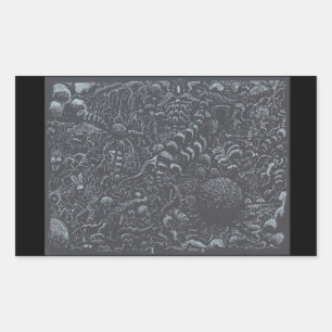 Darkworld, door Brian Benson Rechthoekige Sticker