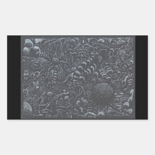 Darkworld, door Brian Benson Rechthoekige Sticker (Voorkant)