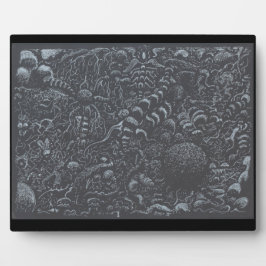 Darkworld Silver Inktlandschap Fotoplaat