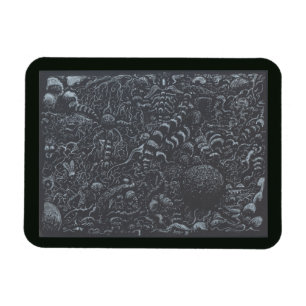 Darkworld Silver Inktlandschap Magneet