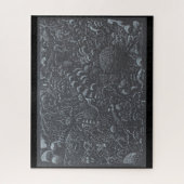 Darkworld zilveren inkt landschap legpuzzel (Verticaal)