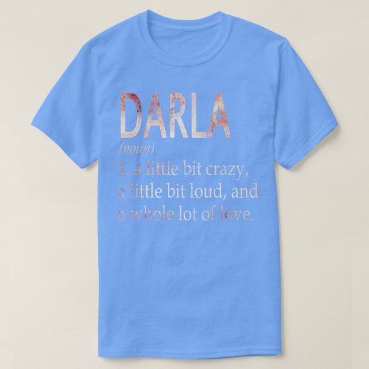 Darla meisje naam definitie t-shirt (Design voorkant)
