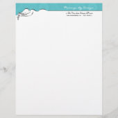 Darla [spa blue] Letterhead Gepersonaliseerd Briefhoofd (Voorkant)