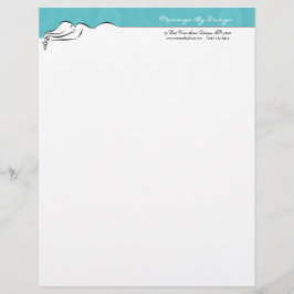 Darla [spa blue] Letterhead Gepersonaliseerd Briefhoofd