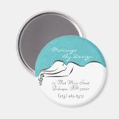 Darla [spa blue] Magnet (Voorkant / Achterkant)