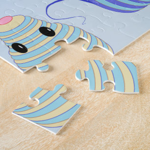 Darlene's blauwe en bruine moessons legpuzzel