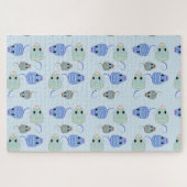 Darlene's blauwe en bruine moessons legpuzzel (Horizontaal)