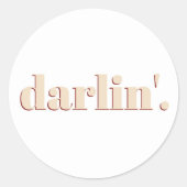 Darlin' Sticker (Voorkant)