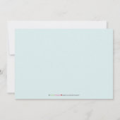 Darling 5x7 Twin Boy/Girl Aqua Birth Announounding Aankondiging (Achterkant)