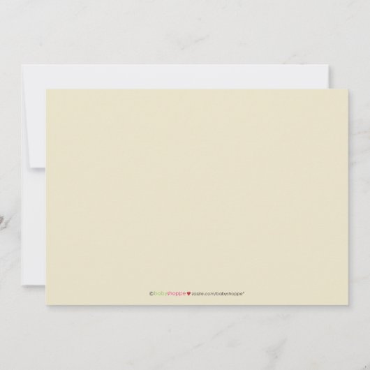 Darling 5x7 Twin Boy/Girl Taupe Birth Notice Aankondiging (Achterkant)